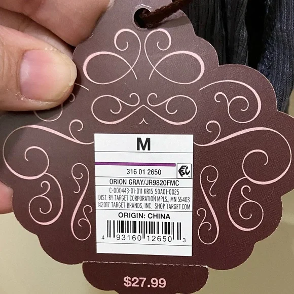 NWT Knox Rose Orión Gray Top; SZ. M. - Picture 6 of 6